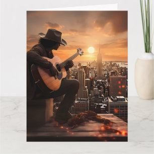 Urbain Cowboy Bonne CARTE DE SALUT D'Anniversaire
