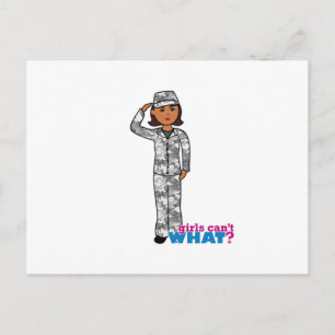 Urban Army Girl Briefkaart