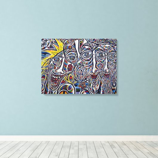 Urban Art Canvas Afdruk (Insitu (Houten vloer))