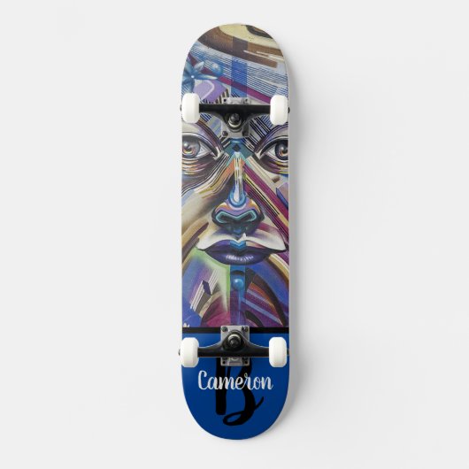 Urban Art Face Skateboard (Voorkant)