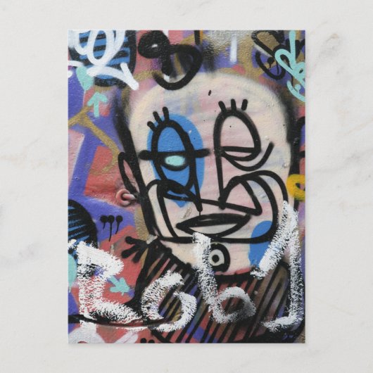 Urban art graffitis briefkaart (Voorkant)