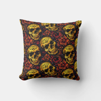 Urban Art Skull Pillow Design, Cojín B48 Kussen