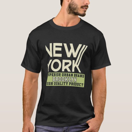 Urban atlhetic varsity Brooklyn New York T-shirt (Voorkant)