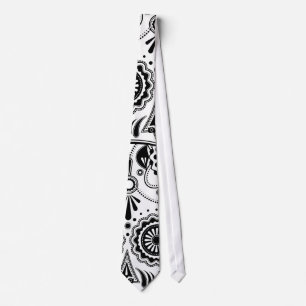 Urban Aztec Black and White stropdas