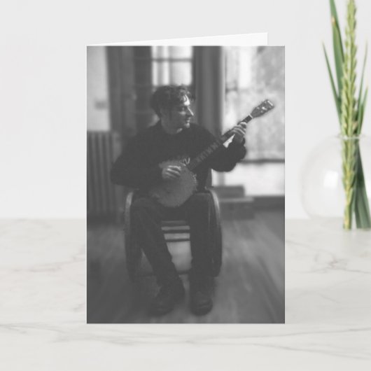 Urban Banjo-speler Kaart (Voorkant)