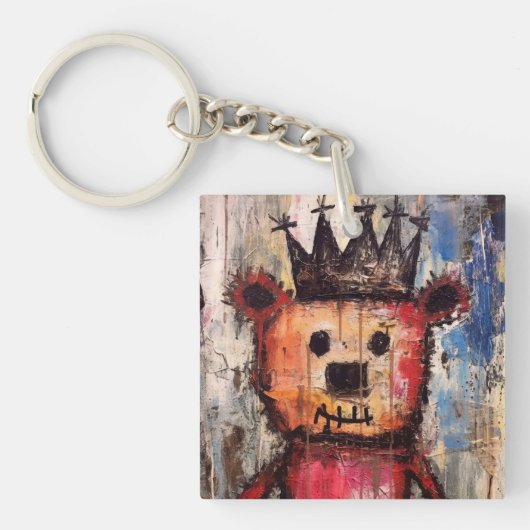 Urban Bear King GRAFFITI Sleutelhanger (voorkant)