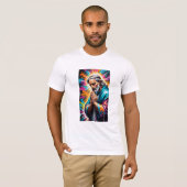 Urban Believer: Graffiti Religieuze print T-shirt (Voorkant volledig)