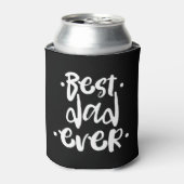 Urban Best Dad Ever White Script Vaderdag Gift Blikjeskoeler (Blikje Voorkant)