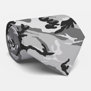 Urban Black & Grey Camouflage Stropdas