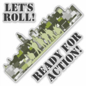 Urban Camo Cityscape Sticker (Voorkant)