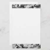 Urban Camouflage Pattern - Black & Grey Briefpapier (Voorkant / Achterkant)