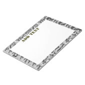 Urban Camouflage Pattern - Black & Grey Notitieblok (Schuin)