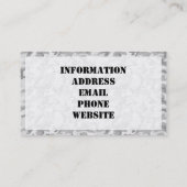 Urban Camouflage Pattern - Black & Grey Visitekaartje (Achterkant)