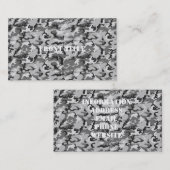 Urban Camouflage Pattern - Black & Grey Visitekaartje (Voorkant / Achterkant)