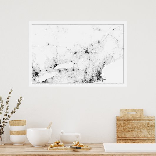 Urban Canada Census Dotmap Poster (Keuken)