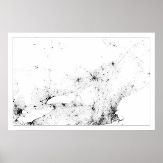 Urban Canada Census Dotmap Poster