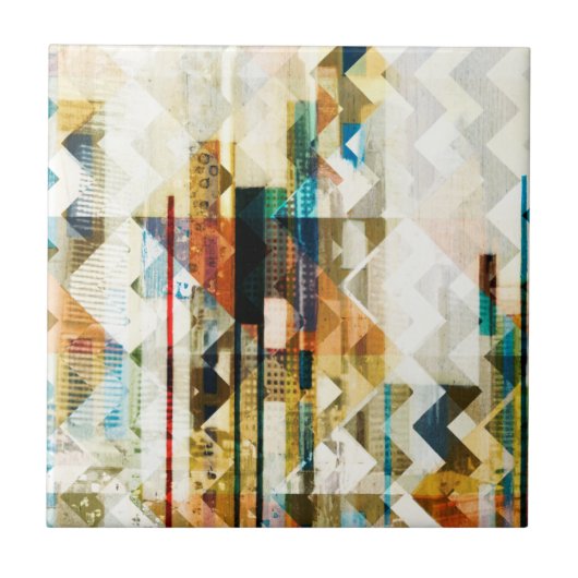 Urban Chevron II Tegeltje (Voorkant)