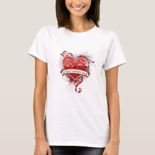 Urban Chic Happy Valentines Day Heart T-shirt