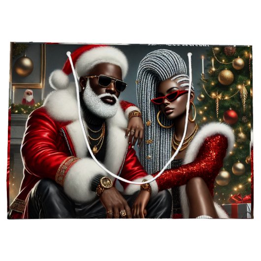 Urban Chic Santa Groot Cadeauzakje (Achterkant)