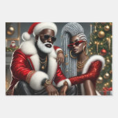 Urban Chic Santa Inpakpapier Vel (Voorkant 2)