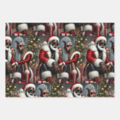 Urban Chic Santa Wrapping Paper Sheets (Voorkant)