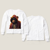 Urban Chimp – Cool Chimpanzee with Hoodie and Gold (Motif Recto et Verso)