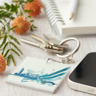 Urban Cityscape Sleutelhanger