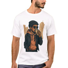 Urban Coffee Vibes – Mannen basic T-shirt