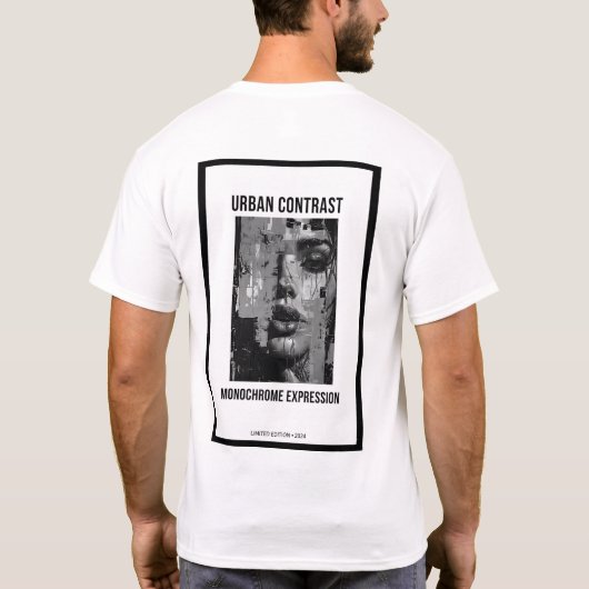Urban Contrast Noir T-shirt (Achterkant)