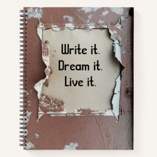 Urban Decay Theme - Grungy Paint Spiral Notitieboe Notitieboek