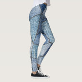 Urban Denim: noodlijdende patchwork ontwerp Leggings (Rechts)