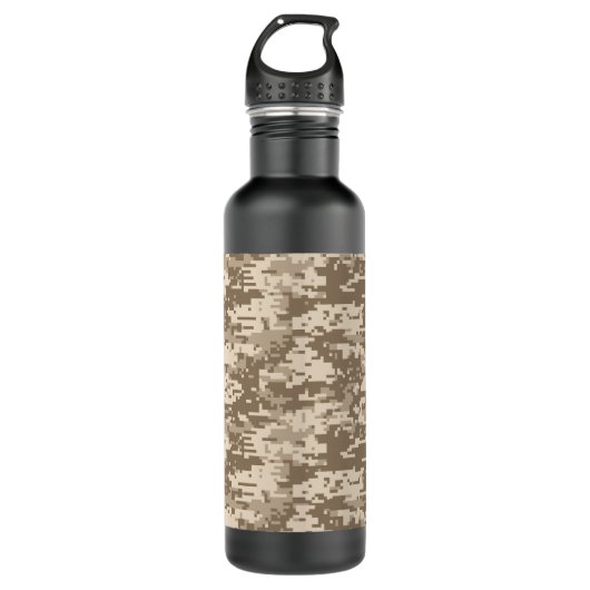 Urban Desert Digital Camo Pattern Waterfles (Voorkant)
