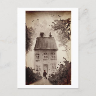 Urban Dwellers Waterverf Art Briefkaart