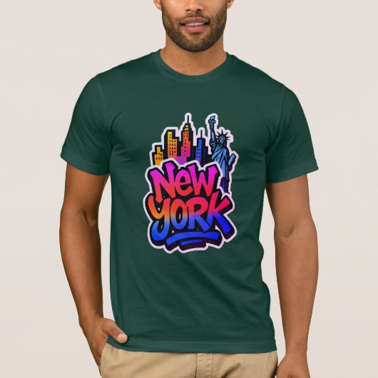 Urban Echo: Graffiti Pulse T-shirt (Voorkant)