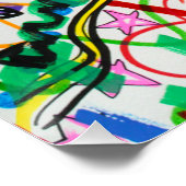 Urban Edgy Abstract Graffiti Poster | Positivity (Coin)