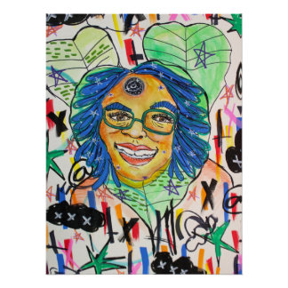 Urban Edgy Abstract Graffiti Poster | Summer Kaos Perfect Poster