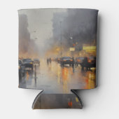 Urban Evening Rain Scene Blikjeskoeler (Voorkant)