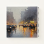 Urban Evening Rain Scene Notitieboek (Achterkant)