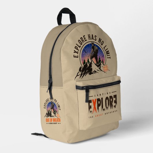 Urban Explorer | Bedrukte Rugzak (Achterkant Hoek Links)