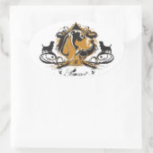 Urban Flourish Basset Hound Sticker (Tas)