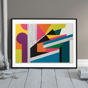 Urban Frequency - Kleurrijke geometrische Abstract Poster