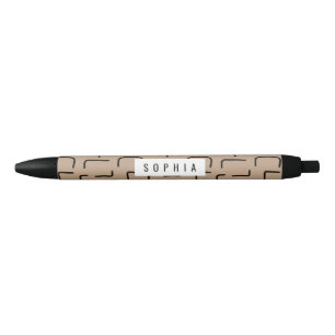 Urban Geo Onyx Neutraal Blender Patroon Zwarte Inkt Pen