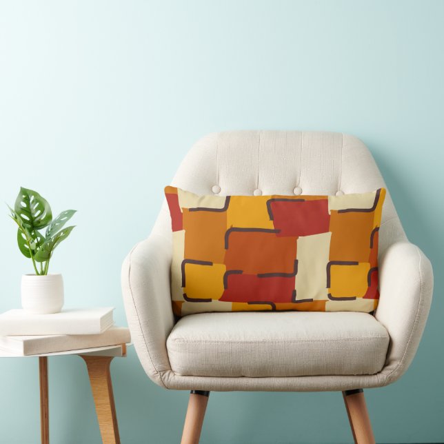 Urban Geo | Terra Warm | Hero Pattern Kussen (Stoel)