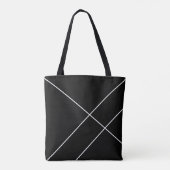 Urban Geometric Black Monogrammed Draagtas (Achterkant)