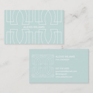 Urban Geometric Minimalist Elegant Professional Visitekaartje