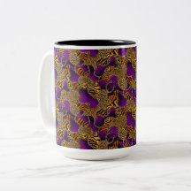 Urban Glam Dierprint Met Kettingen Op Paars