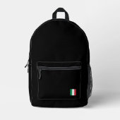 Urban Gorpcore Technical Black Backpack Printed Bedrukte Rugzak (Voorkant)