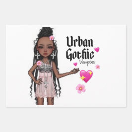 Urban Gothic Gift Wrap 7 Inpakpapier Vel