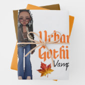Urban Gothic Vampires Gift Wrap 6 Inpakpapier Vel (In situ)