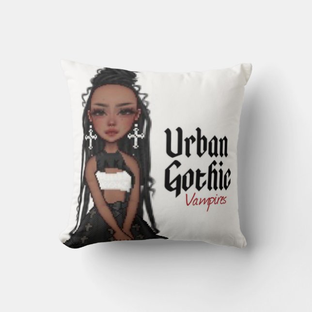 Urban Gothic Vampires Kussen (Voorkant)